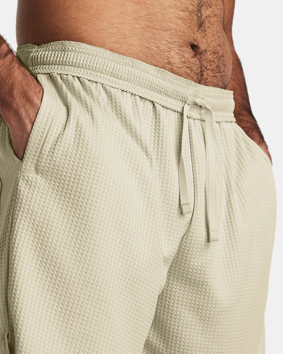 Pantalón corto con textura tipo gofre UA Rival para hombre, Brown, pdpMainDesktop image number 3